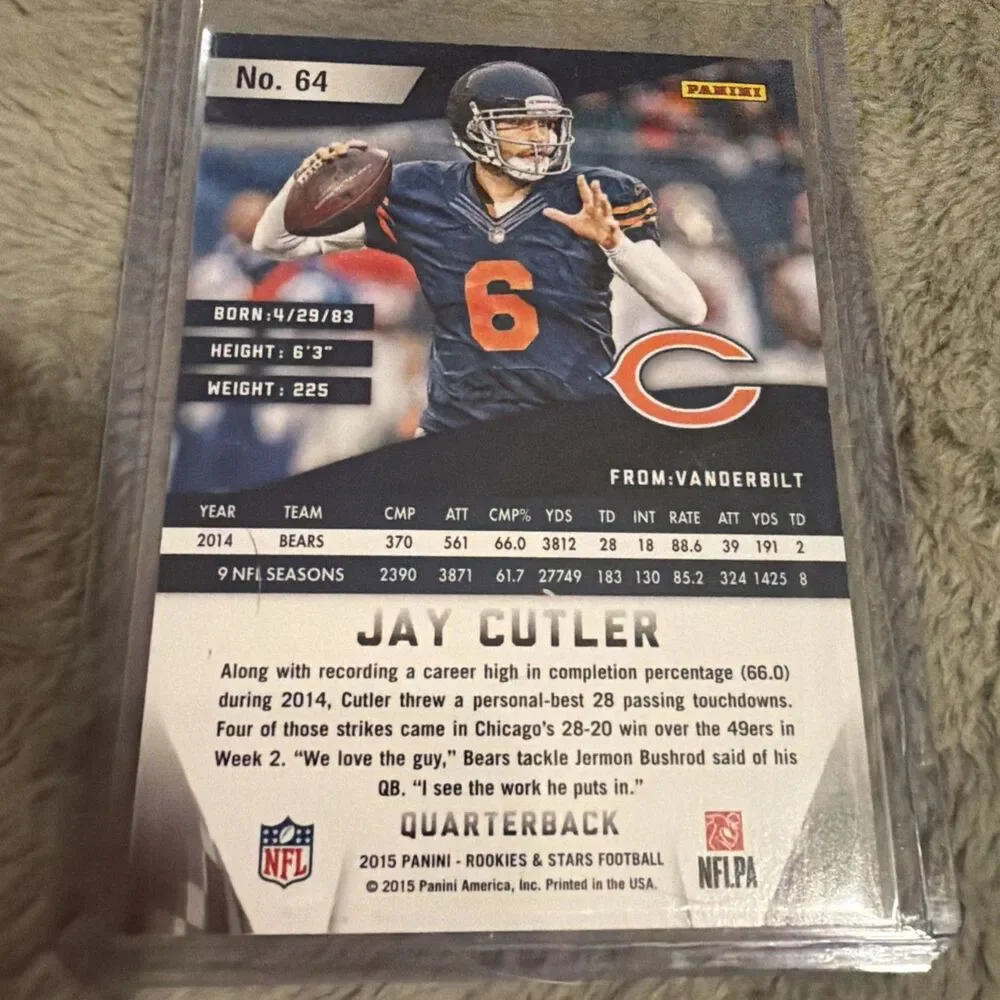 2015 Panini Rookies & Stars - Jay Cutler #64